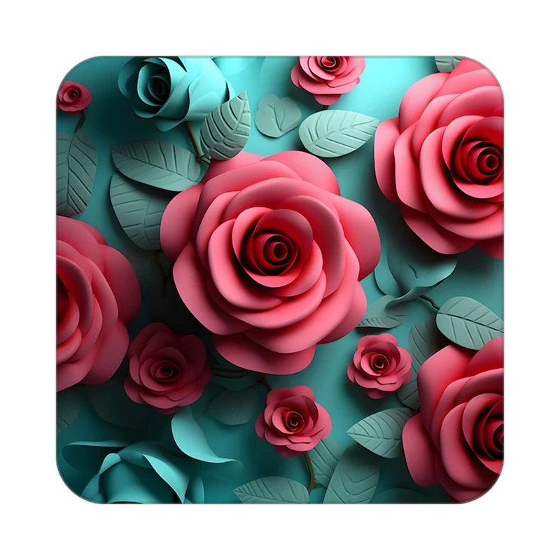 زیر لیوانی کاکتی طرح گل مدل mp18997