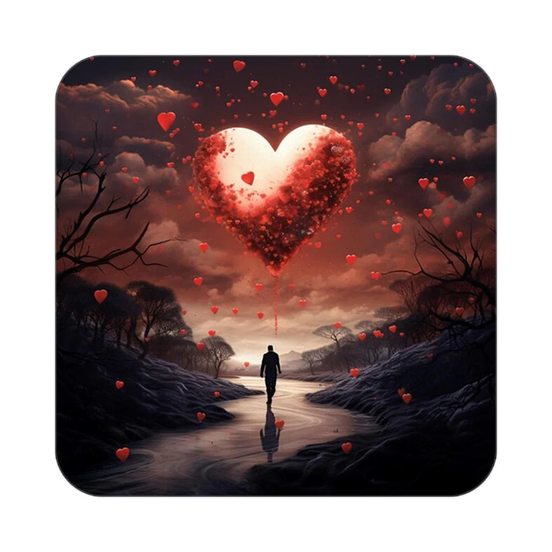 زیر لیوانی کاکتی مدل عاشقانه کد mp13984