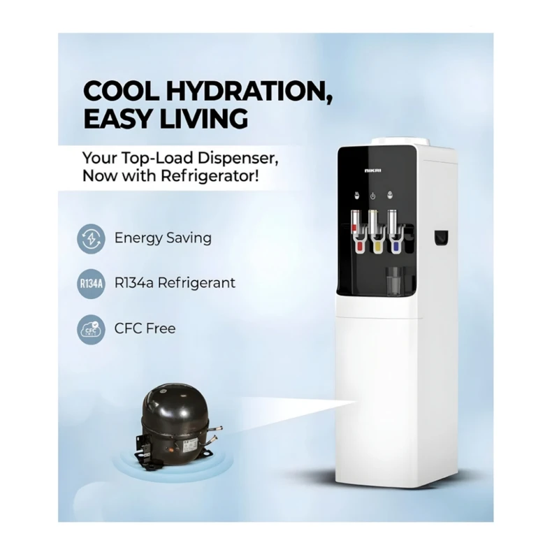 عکس شماره 5 : آبسردکن ایستاده نیکایی مدل nwd_1400r یخچال دار