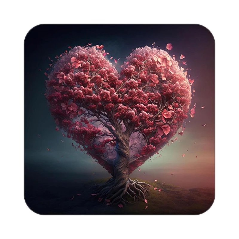 زیر لیوانی کاکتی مدل عاشقانه کد mp13652