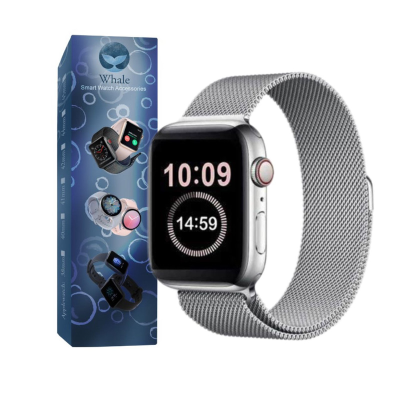 بند واله مدل Milanese Loop مناسب برای اپل واچ سری 7 41 میلی متری