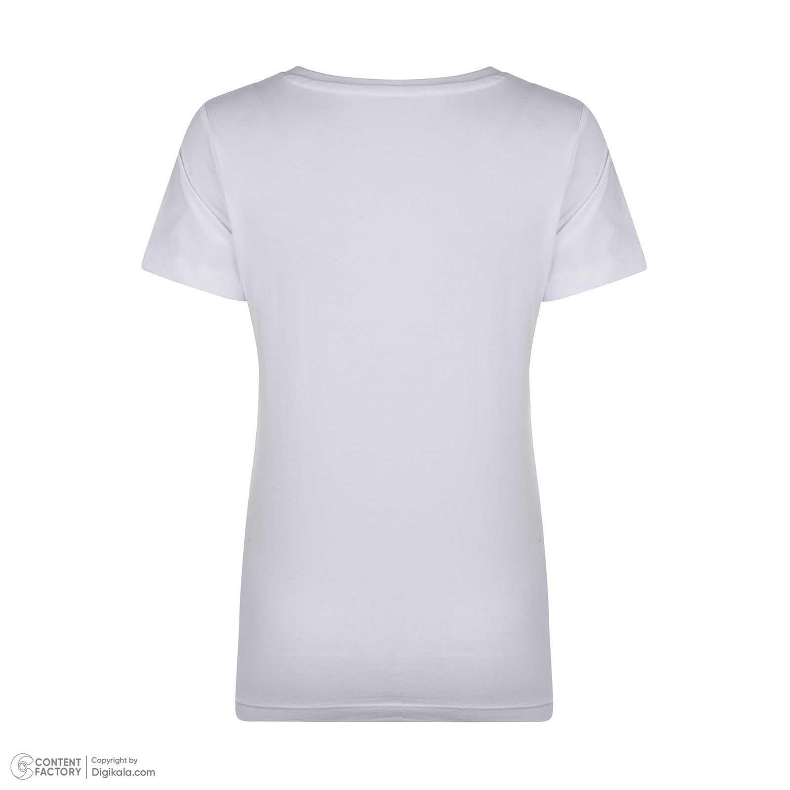 تی شرت آستین کوتاه زنانه نیزل مدل 0609-001 رنگ سفید -  - 5