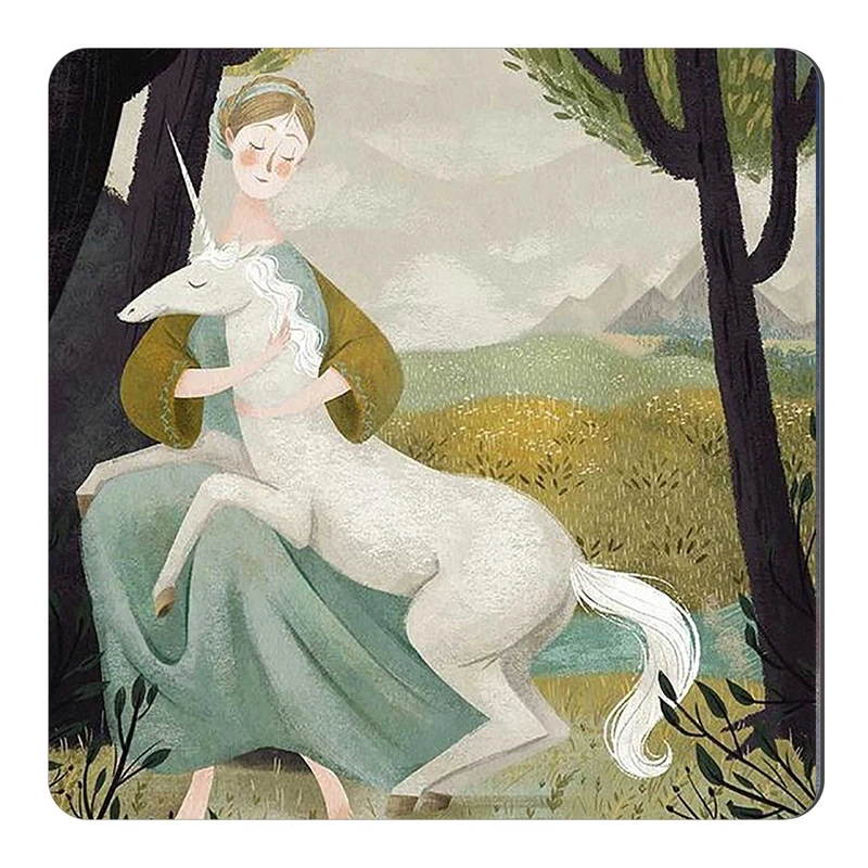  مگنت طرح دختر و تک شاخ کد wmg1916