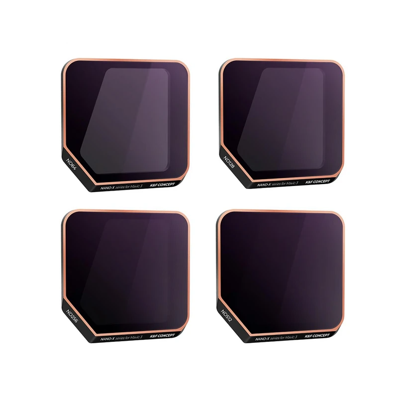 فیلتر لنز کی اند اف مدل ND FILTER SET 4 (ND64 + ND128+ ND256 + ND512) FOR DJI MAVIC 3 - NANO-SERIES