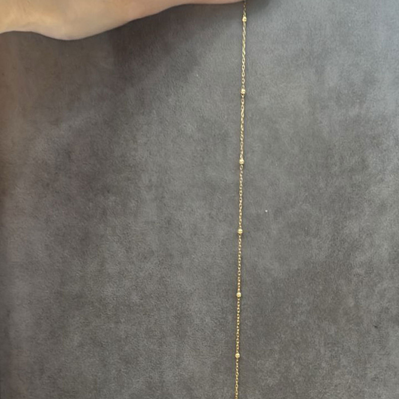 پابند طلا 18 عیار زنانه ماوی گالری مدل تمام گوی