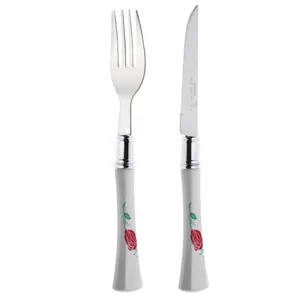 ست کارد و چنگال میوه خوری 12 پارچه دارلینگتون مدل BLUMEN-ROZE   