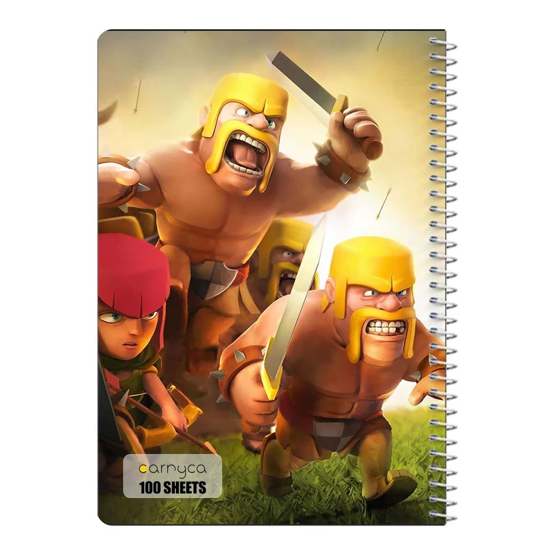 دفتر مشق 100 برگ سیمی کارنیکا طرح کلش اف کلنز Clash of Clans کد 56430