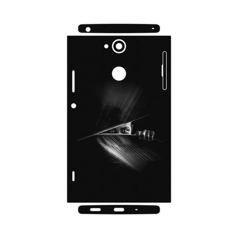 برچسب پوششی ماهوت مدل Black Portrait-FullSkin مناسب برای گوشی موبایل سونی Xperia XA2