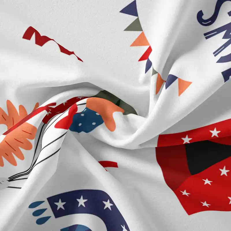 پارچه ملحفه پارچه باما مدل مخمل طرح دلقک  سیرک  5011635