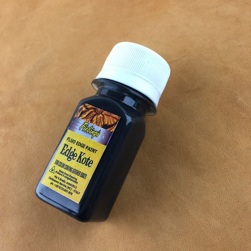 رنگ مشکی لبه چرم ادج کوت مدل BK حجم 30 میلی لیتر بسته 3 عددی