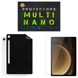 Multi Nano X-SFG Model Transparent Screen Protector Suitable For Samsung Galaxy Tab S9 FE Tablet Along With The Rear Skin