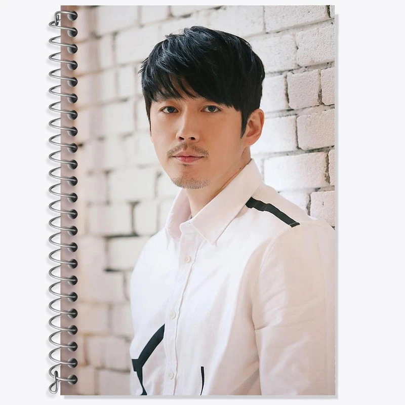 دفتر زبان 50 برگ خندالو مدل سه خط طرح وو هیوک گروه H.O.T کد 12291