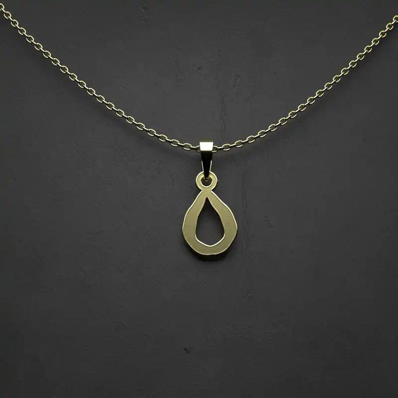 گردنبند طلا 18 عیار زنانه مدوپد مدل هندسی کد BB2-1-1167