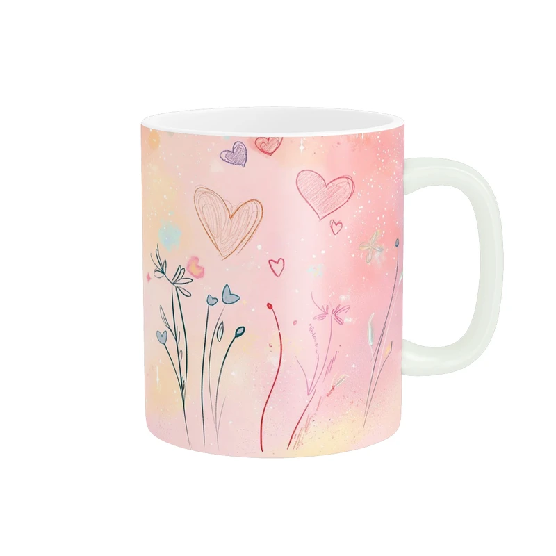 ماگ پاد آفرین طرح گل کد 1577