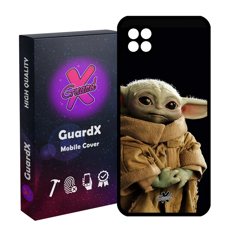 کاور گارد ایکس طرح بیبی یودا مدل Glass10469 مناسب برای گوشی موبایل سامسونگ Galaxy A22 5G