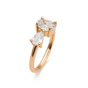 انگشتر زنانه مدل بیضی کد 4184 cm