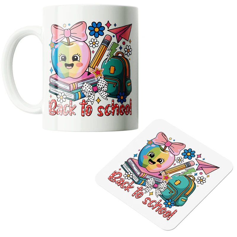 ماگ پاد آفرین مدل دانش آموز بازگشت به مدرسه کد PZ128 به همراه زیرلیوانی