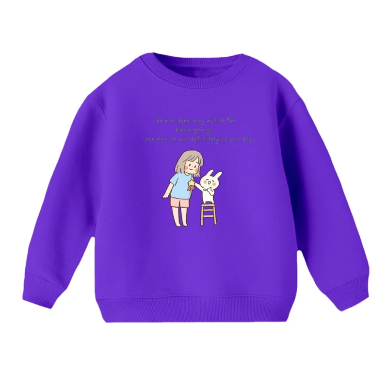 سویشرت بچگانه مدل دختر و خرگوش کد 3 