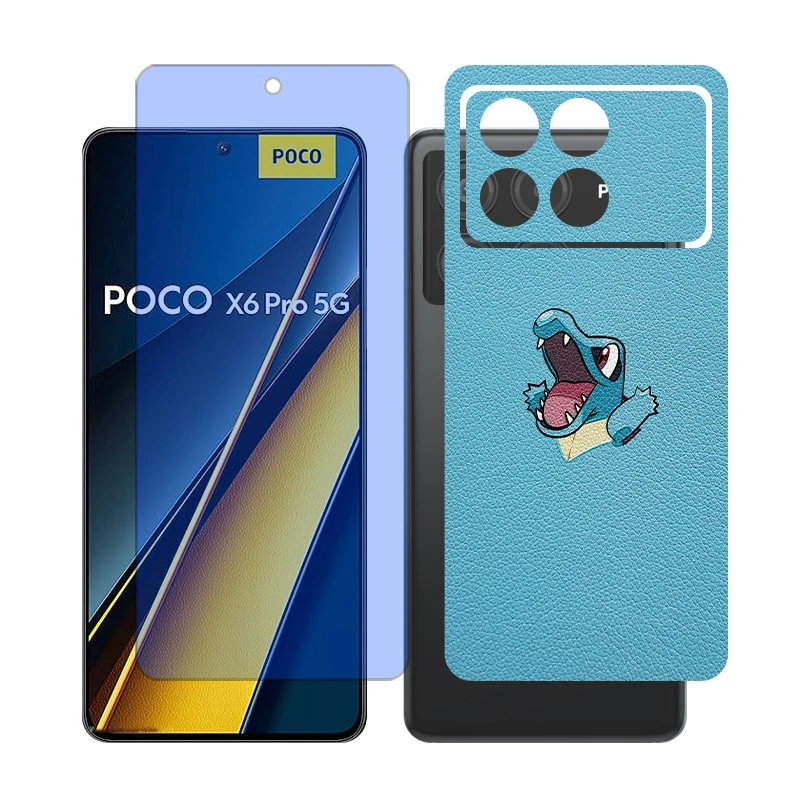 محافظ صفحه نمایش بلو کات گلس مدل Together مناسب برای گوشی موبایل شیائومی Poco X6 Pro به همراه برچسب پوششی پشت گوشی