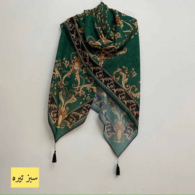 روسری زنانه مدل نخی منگوله دار کد 055