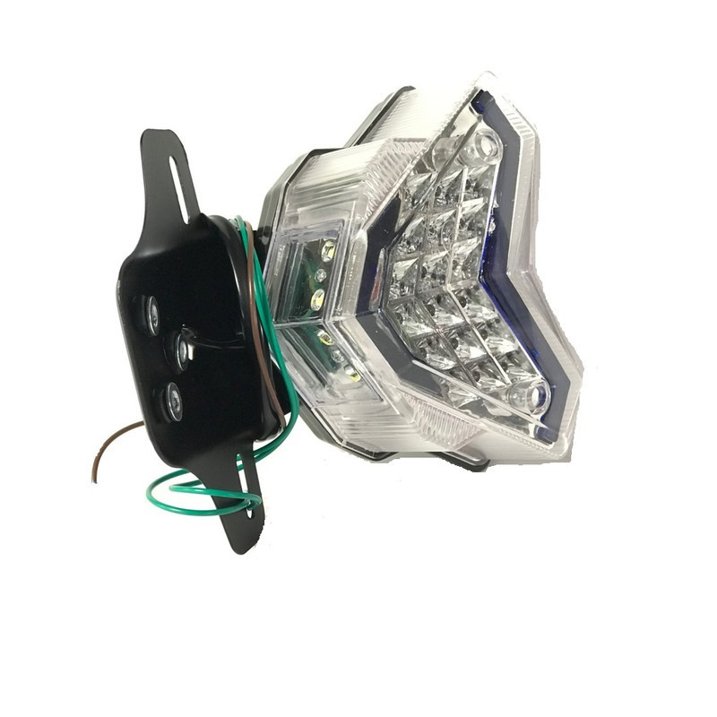 چراغ خطر و چراغ جلو و راهنما موتور سیکلت مدل مثلثی لانه زنبوری مجموعه 6 عددی