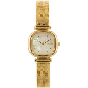 نقد و بررسی ساعت مچی عقربه ای زنانه کومونو مدل Moneypenny Royale Gold White توسط خریداران