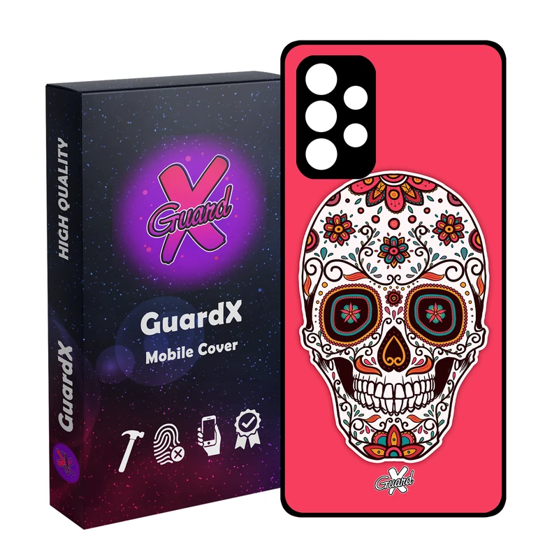 کاور گارد ایکس طرح Skull مدل Glass10116 مناسب برای گوشی موبایل سامسونگ Galaxy A52s