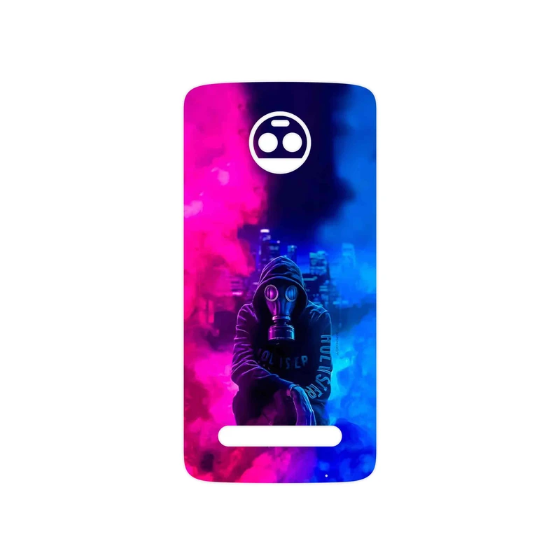 برچسب پوششی ماهوت مدل Smoke Rainbow Digital Art 2 مناسب برای گوشی موبایل موتورولا Moto Z2 Force