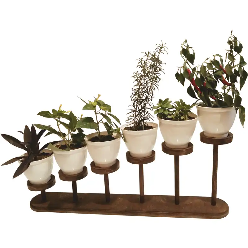 استند گلدان چوبی مدل کارون کد 006