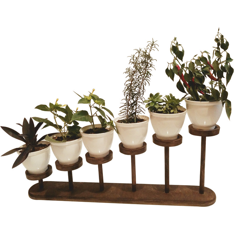 استند گلدان چوبی مدل کارون کد 006