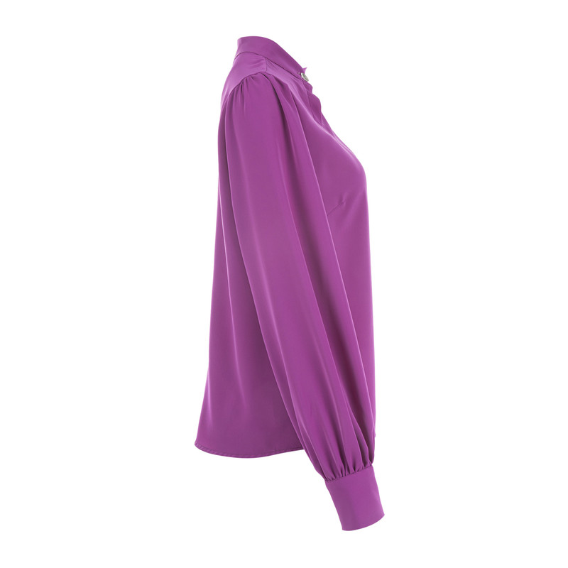 بلوز آستین بلند زنانه سرژه مدل 204617 رنگ ارغوانی