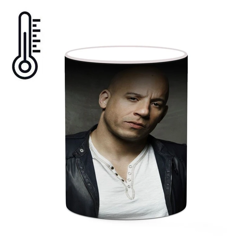 ماگ حرارتی کاکتی طرح وین دیزل Vin Diesel مدل mgh27354