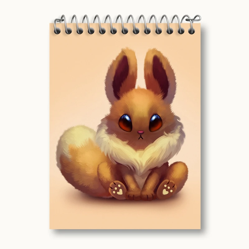 دفتر یادداشت 50 برگ خندالو مدل ایو انیمه پوکمون کد 17300