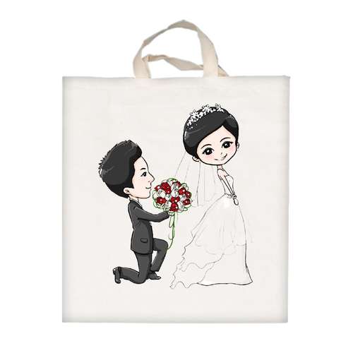 ساک خرید مدل عروس و داماد کد 1156