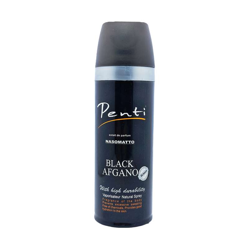اسپری خوشبو کننده بدن پنتی مدل Black Afgano حجم 200 میلی لیتر