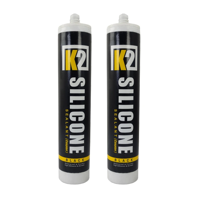 چسب سیلیکون کاسپین مدل K2 حجم 300 میلی لیتر مجموعه 2 عددی