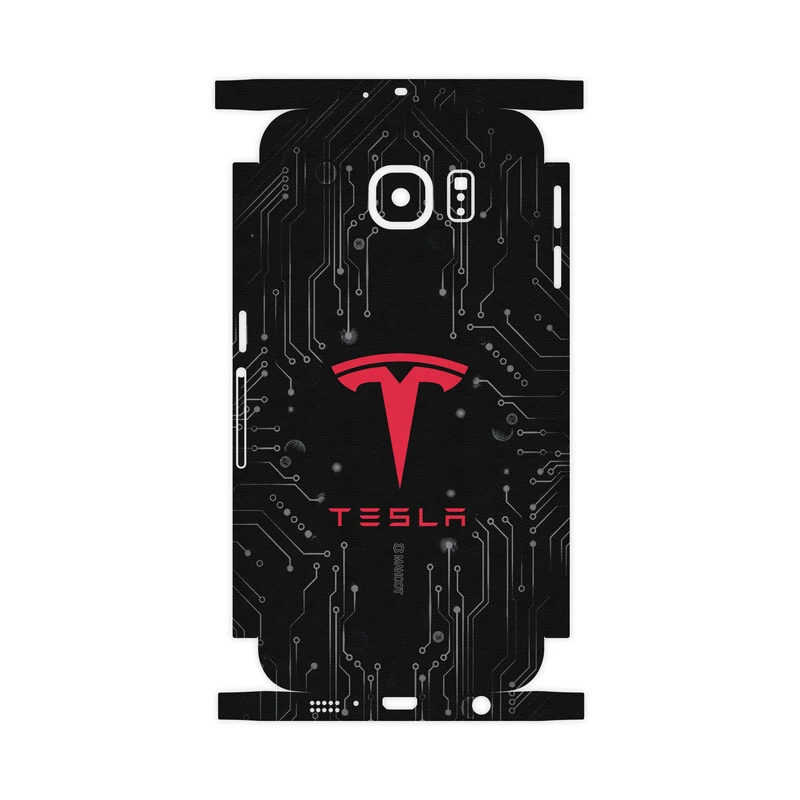 برچسب پوششی ماهوت مدل TESLA-Motors-FullSkin مناسب برای گوشی موبایل سامسونگ Galaxy S6