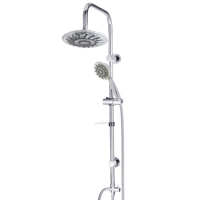 علم دوش حمام ققنوس مدل یونیورست LED دار بدون باتری New-Modern