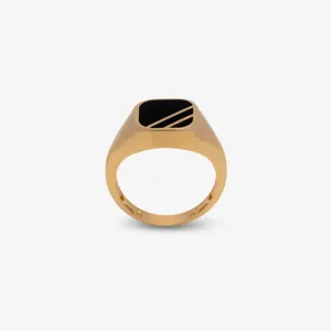 انگشتر طلا 18 عیار مردانه ناریا مدل Noir elite کد Me-12-9 سایز 65