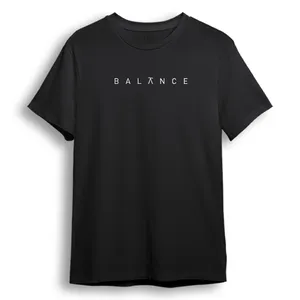 تی شرت آستین کوتاه زنانه مدل Balance کد K65 رنگ مشکی