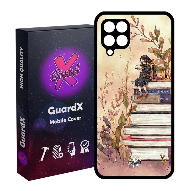 کاور گارد ایکس طرح دختر مدل Glass10313 مناسب برای گوشی موبایل سامسونگ Galaxy A12