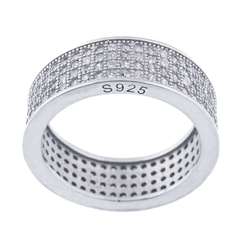 انگشتر نقره زنانه مدل دور نگین AMT-R148