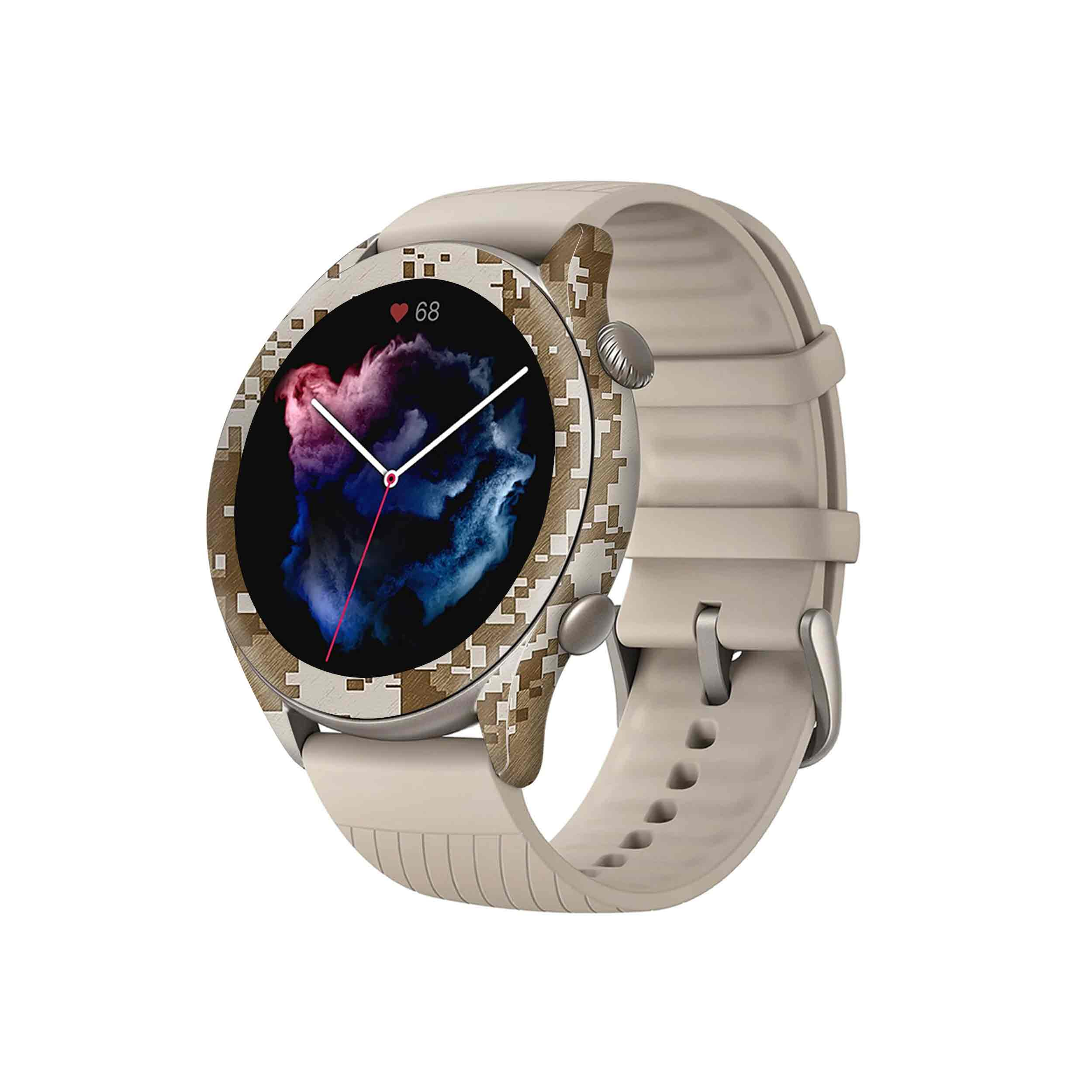 برچسب ماهوت طرح Army-Desert-Pixel مناسب برای ساعت هوشمند آمازفیت GTR 3