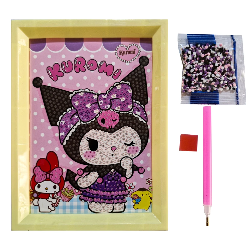 بازی آموزشی مدل ساخت تابلو نقاشی الماسی قاب دار طرح کرومی m1