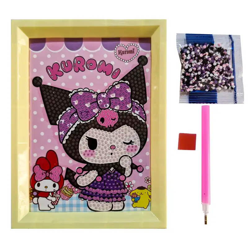 بازی آموزشی مدل ساخت تابلو نقاشی الماسی قاب دار طرح کرومی m1