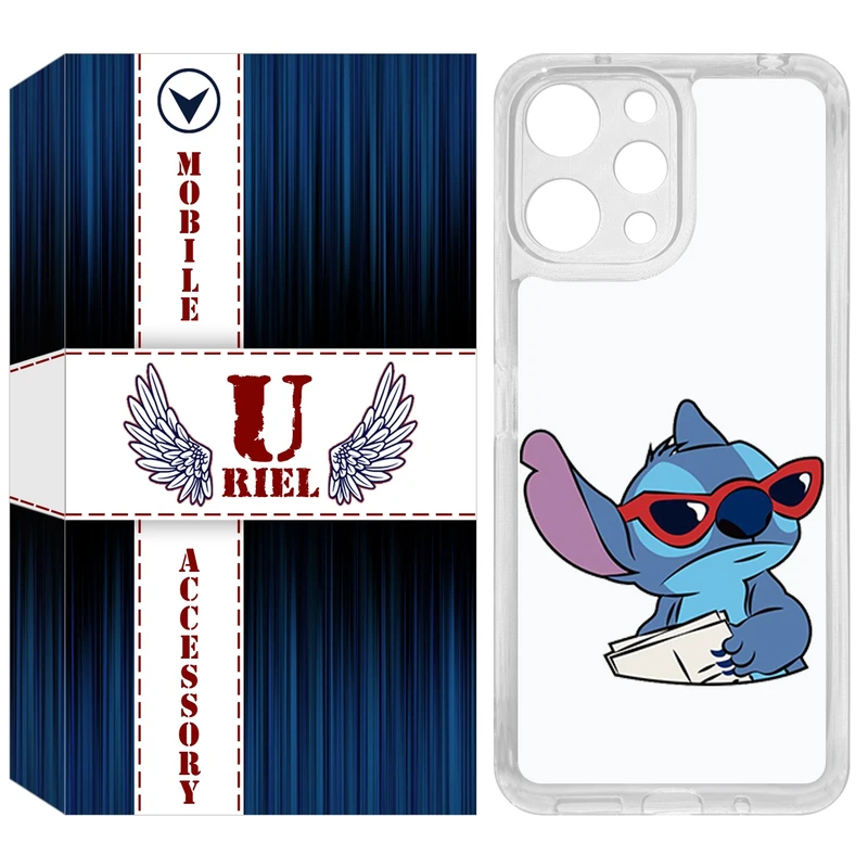 کاور یوریل مدل Clear کد 69 طرح استیچ مناسب برای گوشی موبایل شیائومی Redmi 12 4G / 12 5G