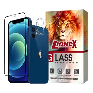 Lionex MFUL3DLI Screen Protector With Camera Lens Protector For Apple iPhone 12
