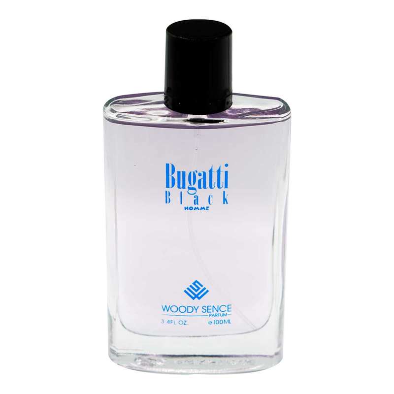 ادو پرفیوم مردانه وودی سنس مدل Bugatti Black  حجم 100 میلی لیتر