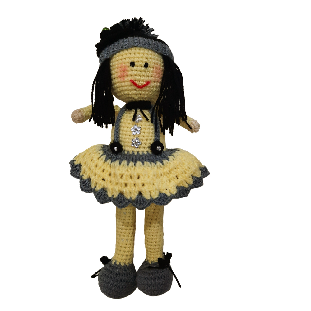 عروسک بافتنی طرح دختر کد ۱۰۰۱
