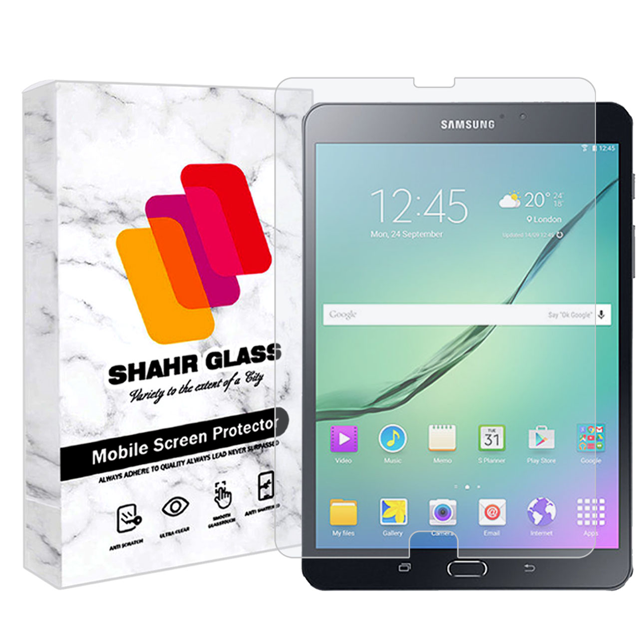 محافظ صفحه نمایش سیمپل شهر گلس مدل TABSHS7 مناسب برای تبلت سامسونگ Galaxy Tab S2 8.0 / T715 / T710